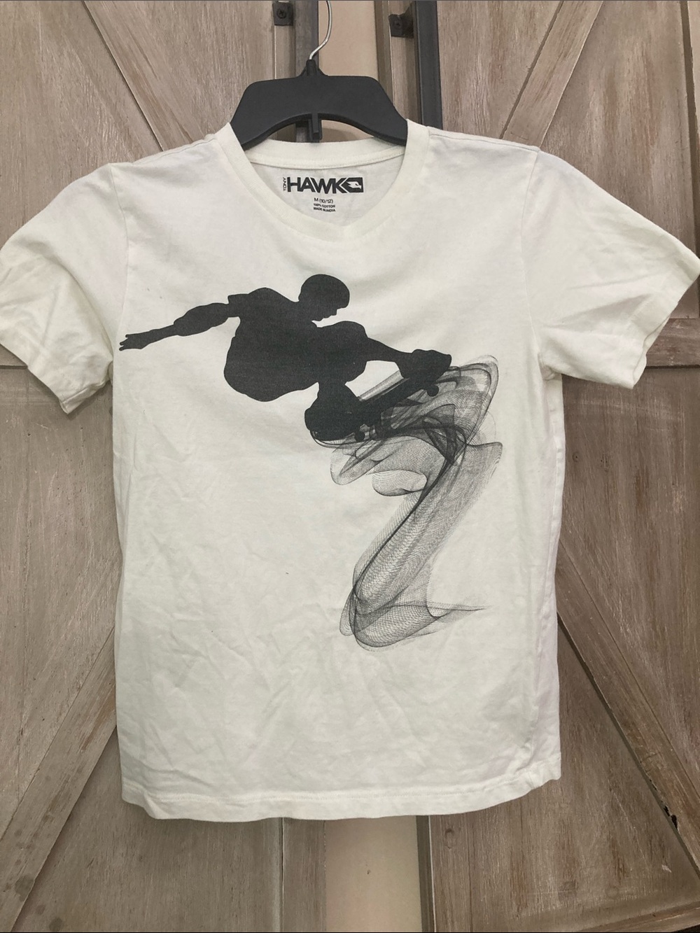 Tony Hawk White Graphic Skate T-Shirt for Kids
Size M(10-12)